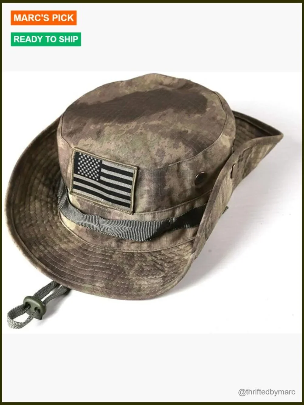 Boonie Hat Wide Brim Mesh Quick Dry Adjustable Chin Strap Fishing Hiking